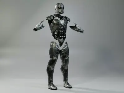 Low poly  Military Armor Low-poly 3D model
