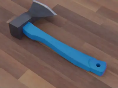 Low-poly Axe Free low-poly 3D model purchase