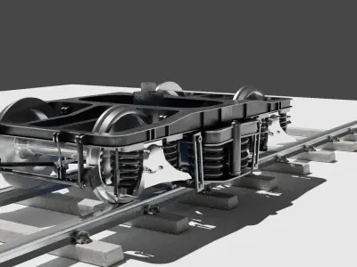  ICF BOGIE  Low-poly 3D model