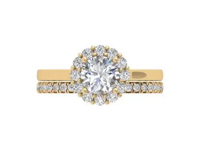 Wedding-Ring with band 3D print model