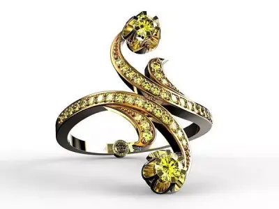 Antique TDM Ring 3D print model