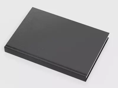 Blank Book V2 - Clean Leather Bound Hardcover Publication 3D model