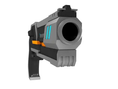Sci Fi Gun 3D model shop