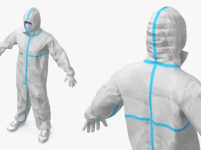  Character in Disposable Protective Clothing for Factories 