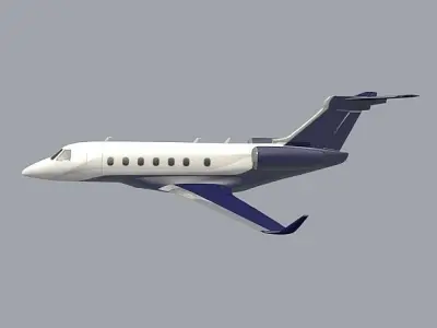 Embraer Legacy 500 private jet 3D model