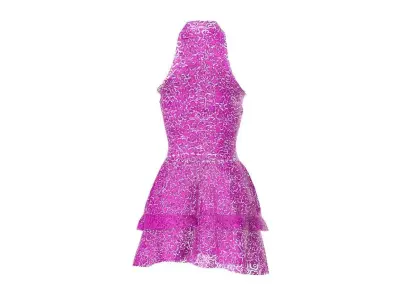 lace dress Low-poly 3D model