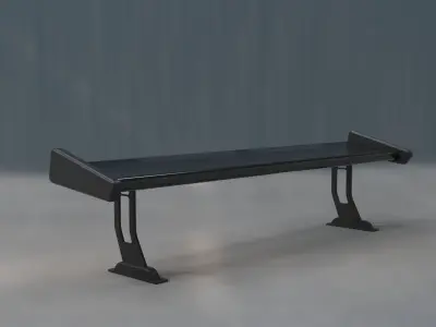 spoiler hunter tuning auto moto 3D model