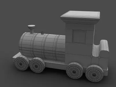 Toy Train 3D model 15