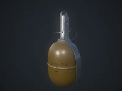 RGD-5 Grenade Low-poly 3D model