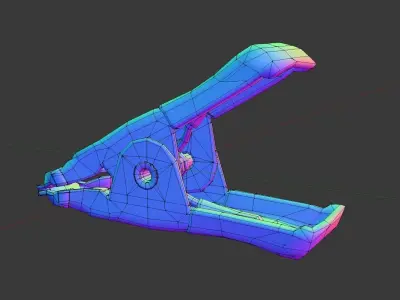 Utility Clip Low-poly 3D model