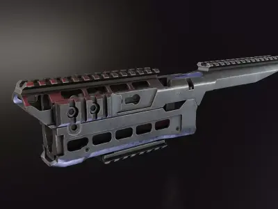 XRS47YG AK74 Handguard Low-poly 3D model