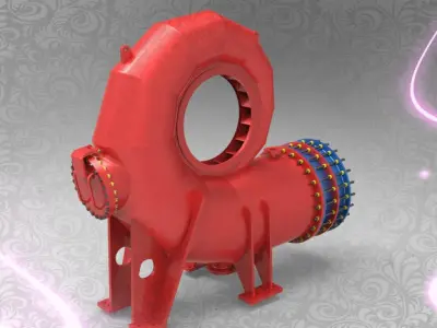 Spiral Case Assembly Free 3D model