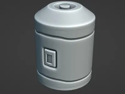 HardSurface - Sci-Fi Cylinder 3D model