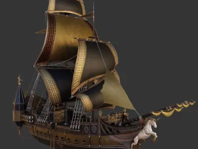 Ship Pack Low-poly 3D model purchase