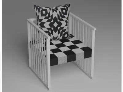 Purkersdorf Chair by Koloman Moser Free 3D model