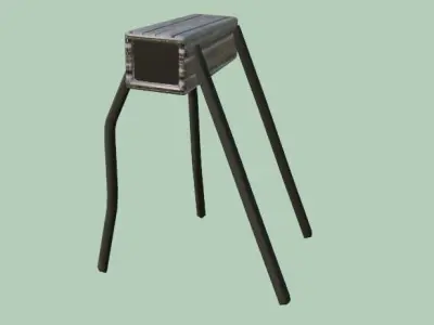 robots wooden box Free low-poly 3D model
