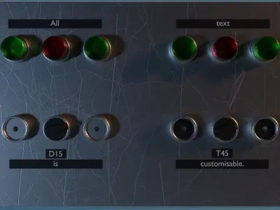 Old Industrial Control Panel 3D model