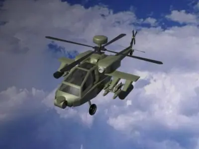 apache helicopter 3D model buy
