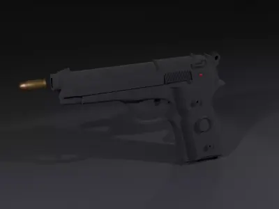 Beretta gun 3D model