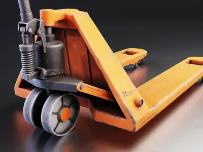 Pallet Jack 3D Model Low-poly 3D model