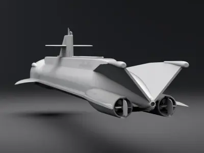 USOS Seaview Submarine Scale model 3D print model