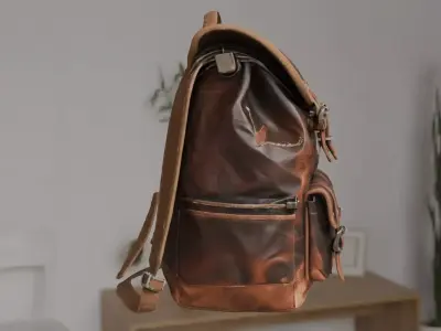 Worn Survivor Backpack - Post-Apoc Detailed 3D model