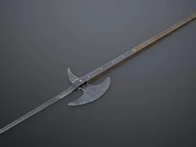 Poleaxe Low-poly 3D model