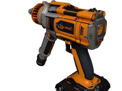 Futuristic Mining Drill 3D Model 3D model