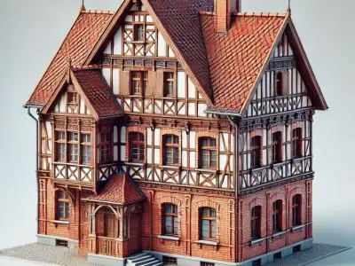 European Building Large 3D model