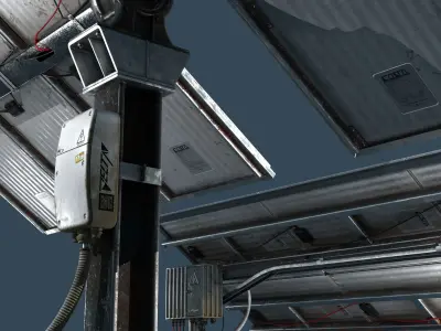 Solar Panel Low-poly 3D model shop