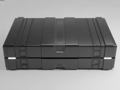 Sci-Fi Crate 7 Low-poly 3D model