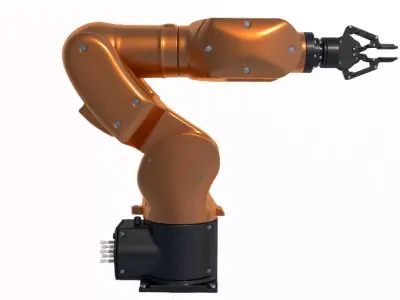 mechanical robot arm Kuka 3D model
