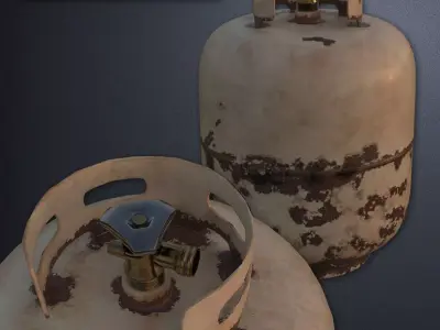 Propane Tank Low-poly 3D model