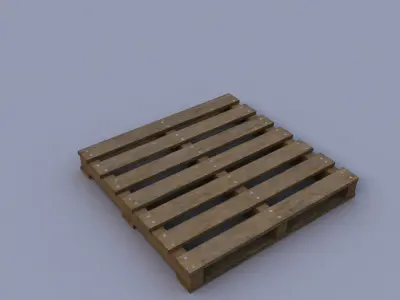 Pallet wooden Low-poly 3D model get