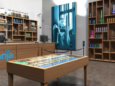 Marijuana dispensary store 3D model