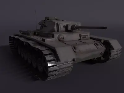 Panzer Kpfw III 3 J1 High poly 3D model