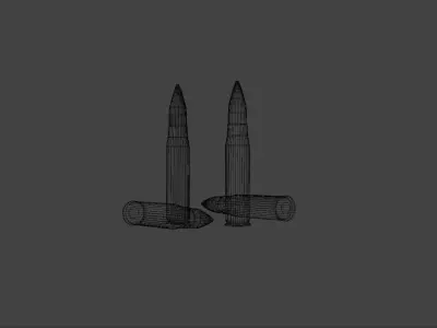 Bullet Pack Low-poly 3D model