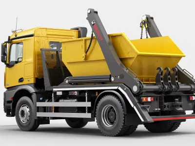 Mercedes Arocs with swap body 3D model