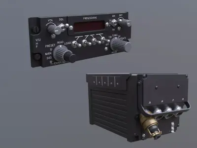 ARC-182 Avionics Set CAD 3D model
