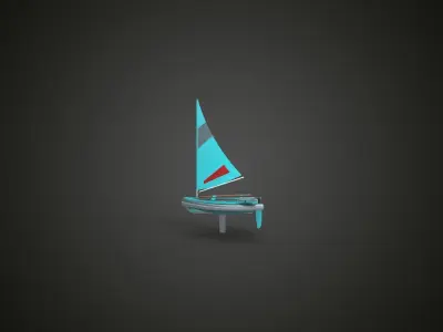 Sailing boat 3D model buy