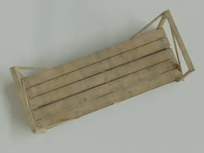 Big platform Low-poly 3D model