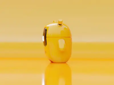 Cute Printable Robot Character 3D model
