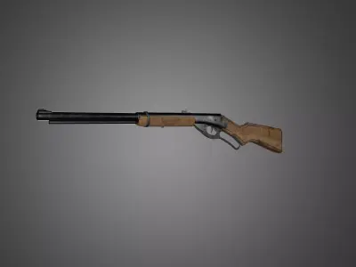 Fair shotgun Low-poly 3D model
