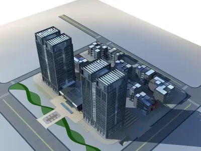 Office Building 3D model 145