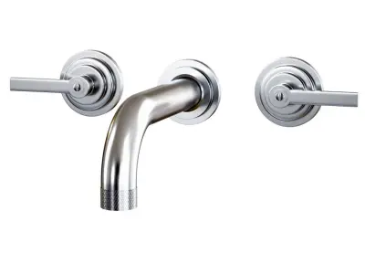 Landmark Industrial wall mounted mixer by Samuel Heath  3D model purchase