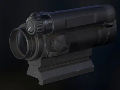 Weapon Attachments - Vol 01 - UE4 Game Ready Low-poly 3D model