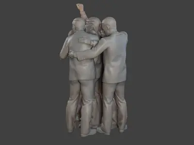Donald Trump Survivor Group 3D print model