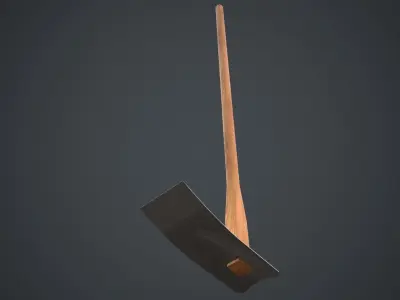 Hoe 2A Low-poly 3D model