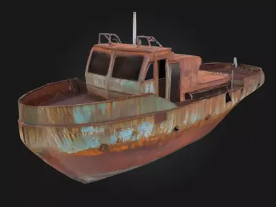 Rusty Vessel  Silent Strength Lost to Time 3D model