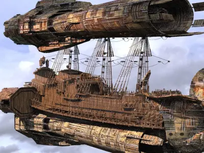 Jet Fusion Airship 5 3D model